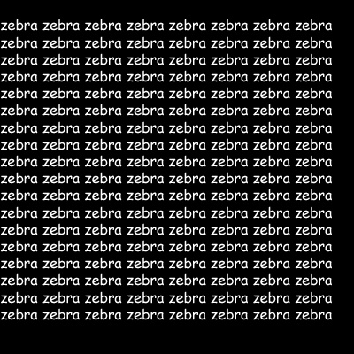 Creation of zebratext: Step 1